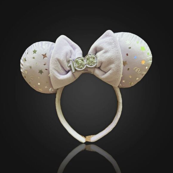 Disney Accessories - Disney Minnie Mouse Silver Minnie Mouse Ears Headband